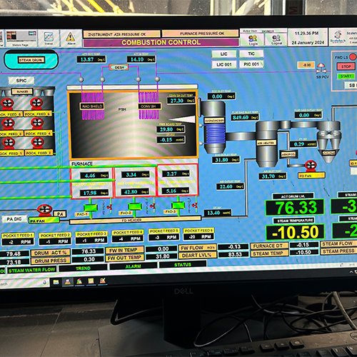 Sacletech Scada Development Screen
